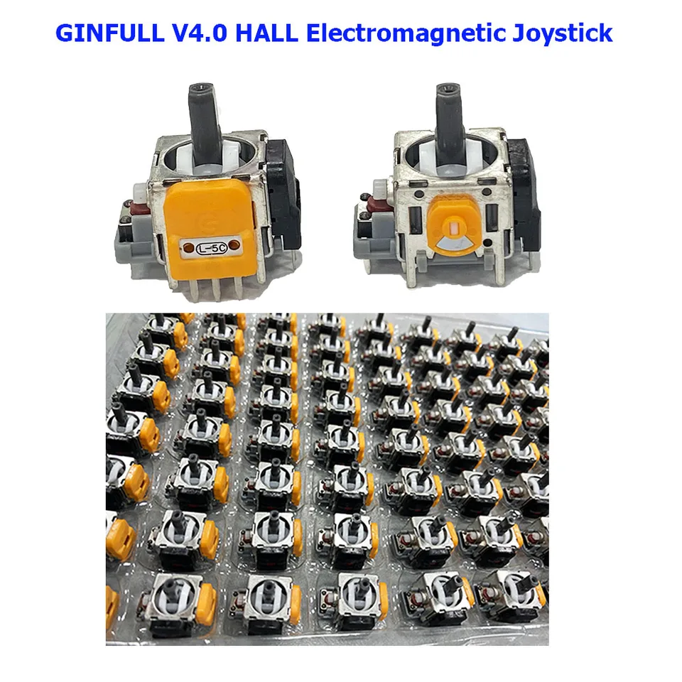 100PCS GINFULL V4.0 Hall Effect Joystick For PS4/PS5/Xbox Series