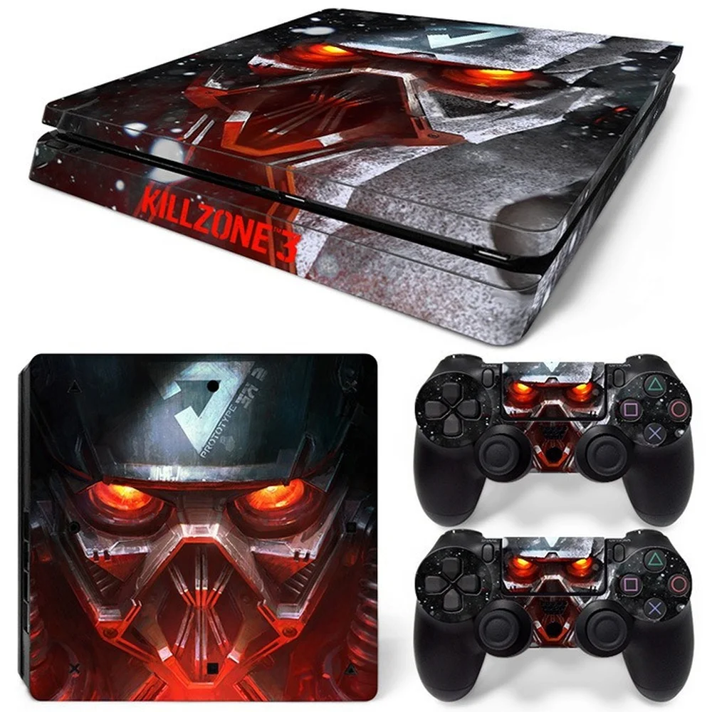 For Ps4 Slim Killzone 3  Pvc Skin Vinyl Sticker Decal Cover Console Dualsense Controllers Dustproof Protective Sticker