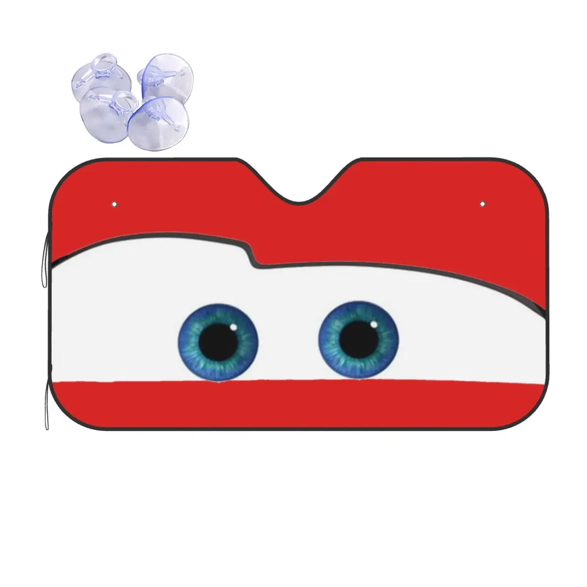 Lightning McQueen Eyes Folding Windshield Sunshade 70x130cm Foils Sun Visor Accessories Covers