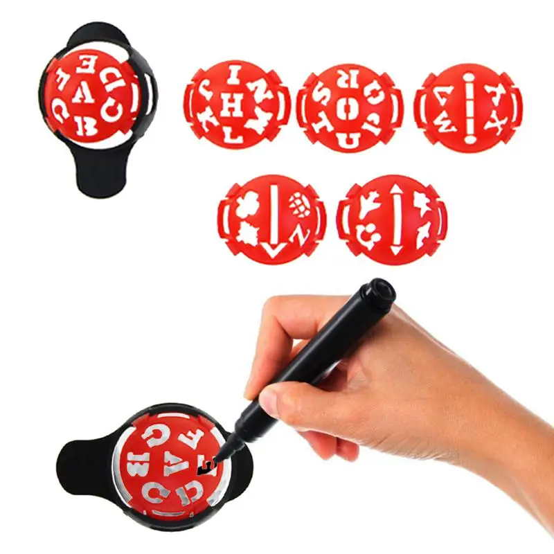 

6 Various Templates Golf Line Drawer Durable Golf Ball Scribe Liner Drawer Template Drawing Alignment Tool