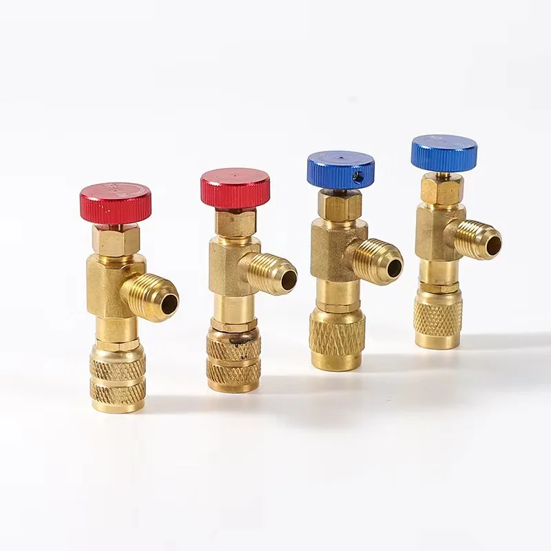 

Hand Tool Parts 1 PCS R410A R22 1/4" Refrigeration Charging Safety Valve Air Conditioning Refrigerant Safety Liquid Adapter