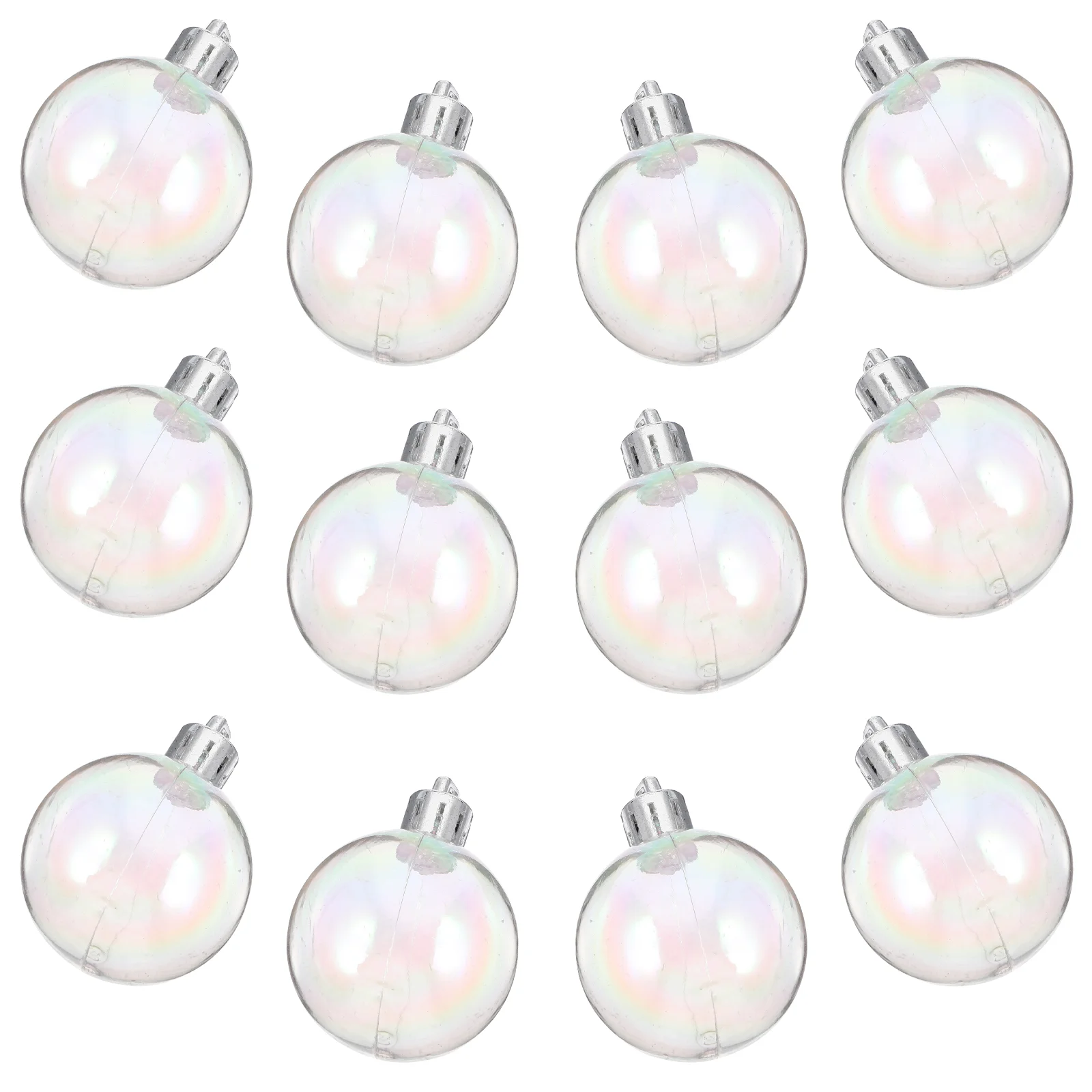 

12 Pcs Pearl Bubble Ball Wedding Decor Hanging Decoration Pendant Tree Christmas Plastic Festive Ornament Holiday