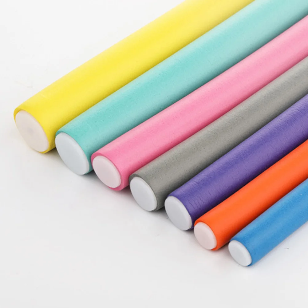 42개 헤어 컬러 고무 내구성이 뛰어난 경량 편리한 헤어 스타일링 롤러 임시 컬링 도구 여성에게 적합