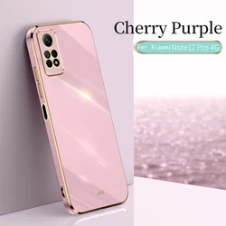 Premium Soft TPU Anti-fingerprint Camera Protection Case for Xiaomi Redmi Note 12 Pro 4G (Cherry Purple)
