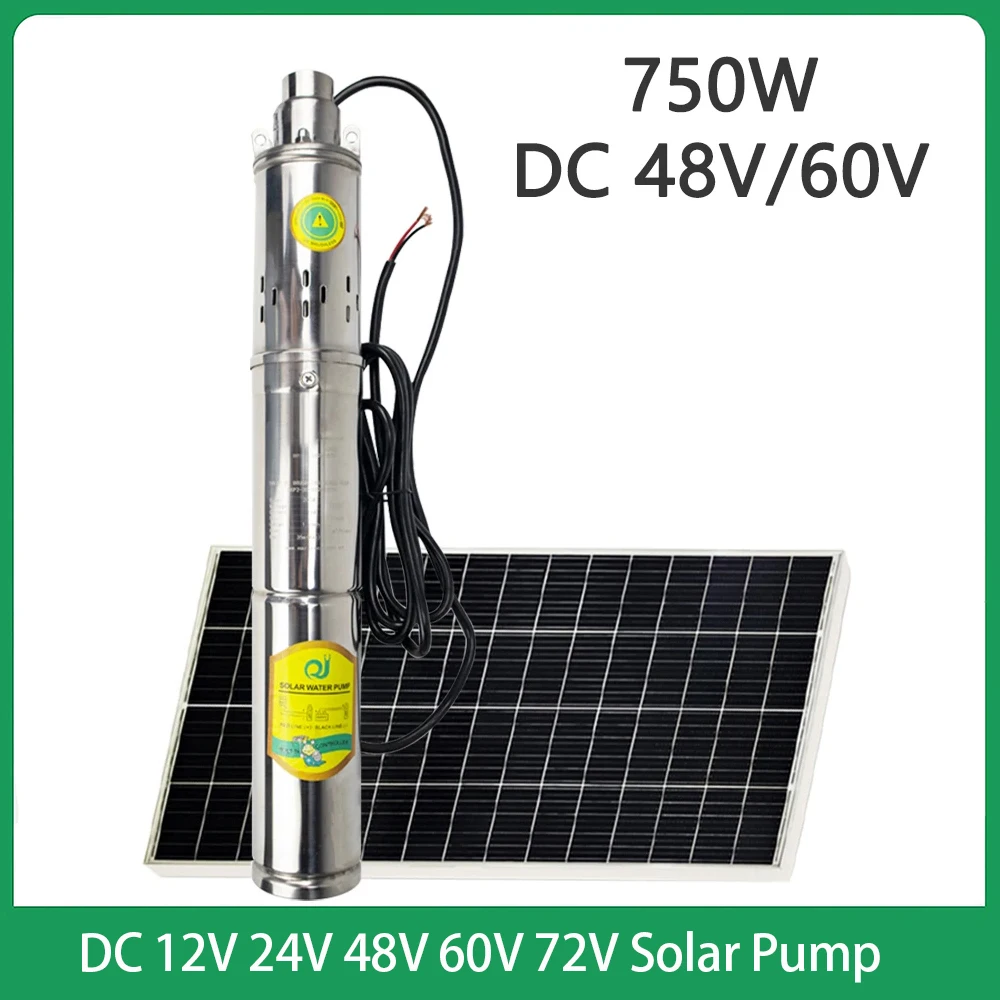 Bomba Sumergible de Acero Inoxidable de 750W 370W 150W 12V-72V con ...