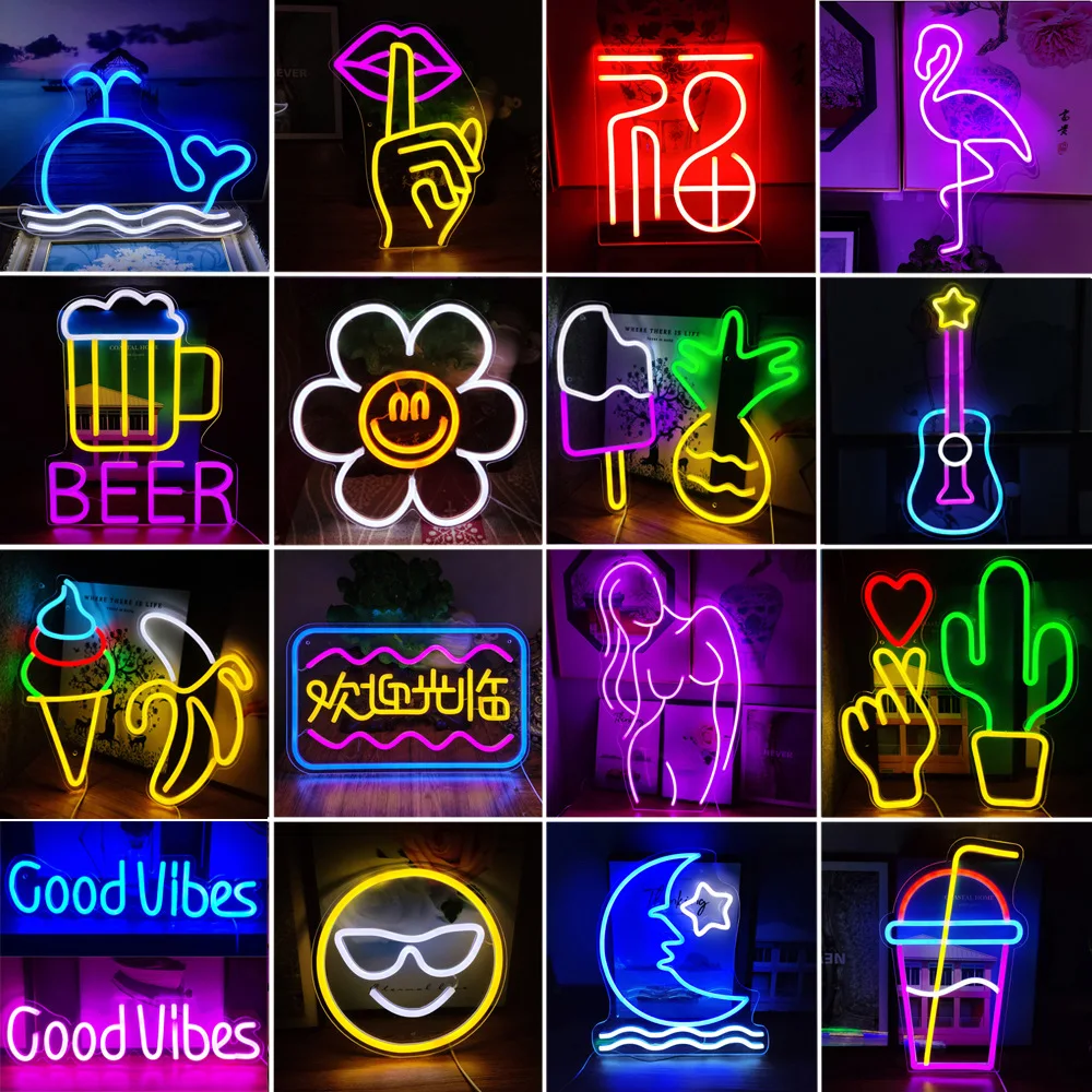 12V Led Neon Strip Light with Switch 2835 SMD 120LEDs/M Waterproof Neon Sign LED Ribbon EU/US/AU/UK Power Plug Home Decor  DC12V