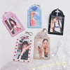 INS Bowknot Photocard Holder Ins Idol Cards Protector Harajuku Photo Sleeve Sweet PVC Bus Card ID Holder Idol Photocard Pendant 3