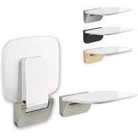 Folding Shower Seat Wall Mounted– Up To 350lbs, Secure Folding Shower Bench, Space Saving Mounted Shower Seat, Luxury Fold Down 1