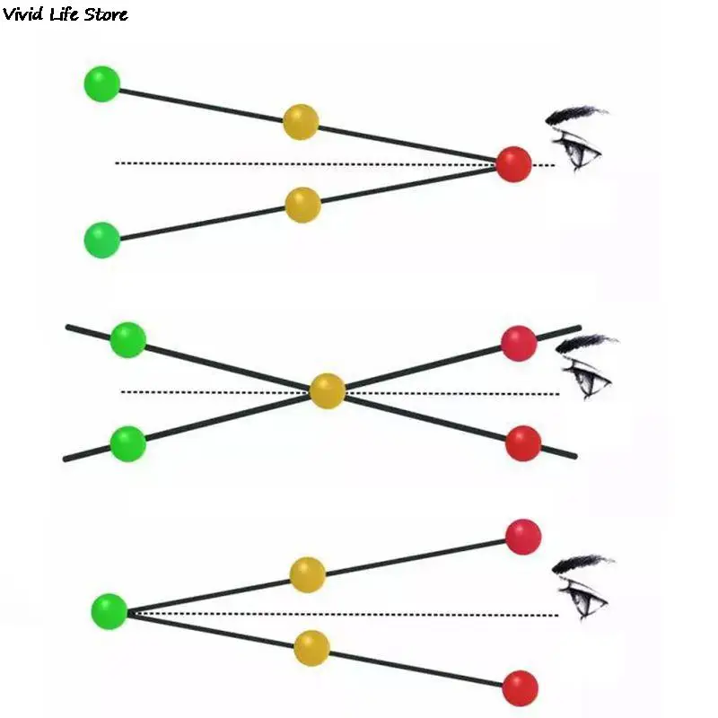 Sports Eye Sight Train Three Beads Brock String Vision Convergence Insufficiency Training Tool Target Pointing Practice