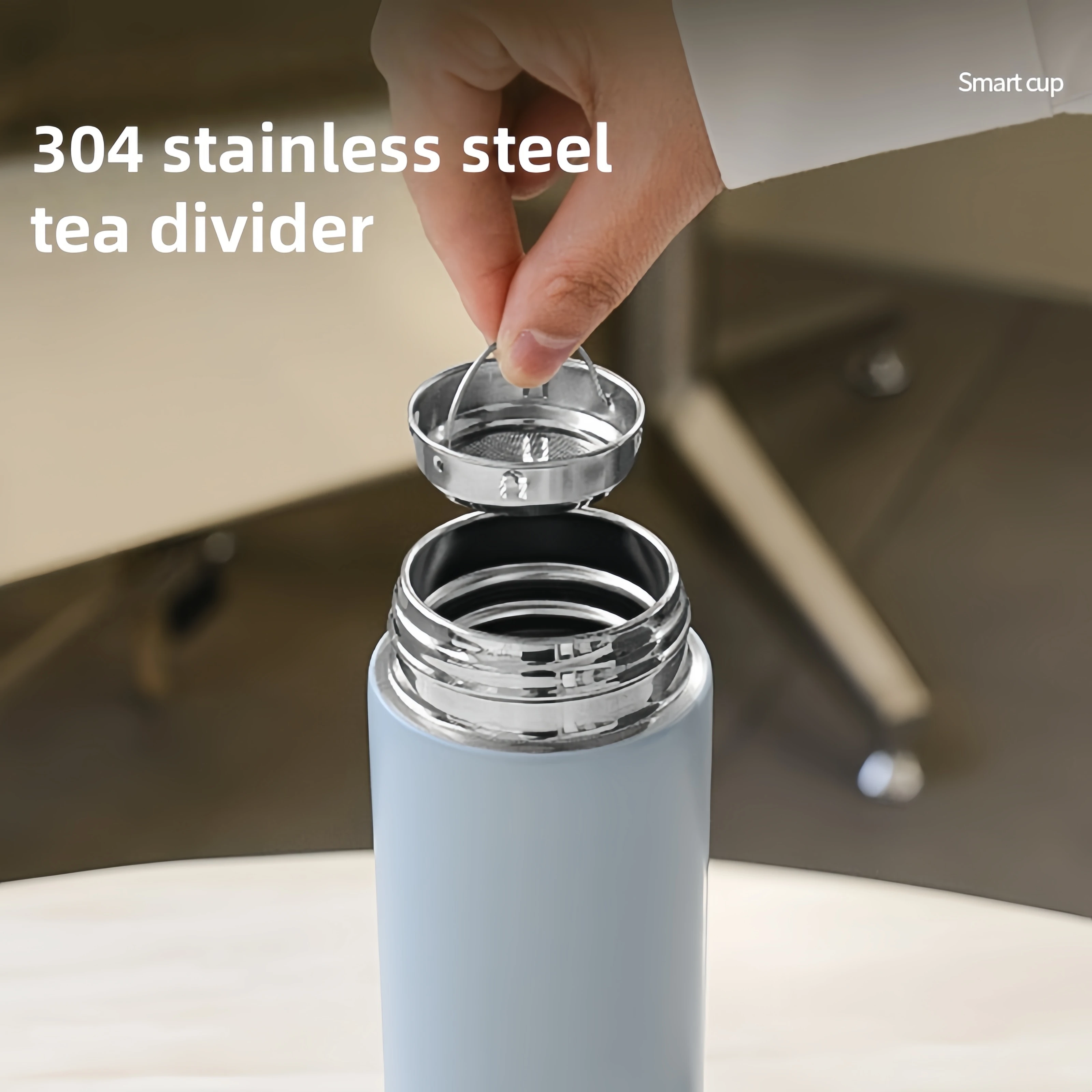 Stainless Steel Thermal Water Bottle with Temperature Display