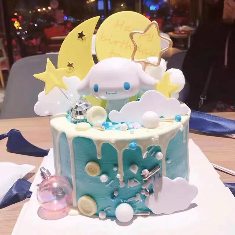 

Милые фигурки в виде торта Cinnamoroll, фигурки героев мультфильмов онлайн-знаменитостей из аниме, Креативные украшения на день рождения, модель для выпечки