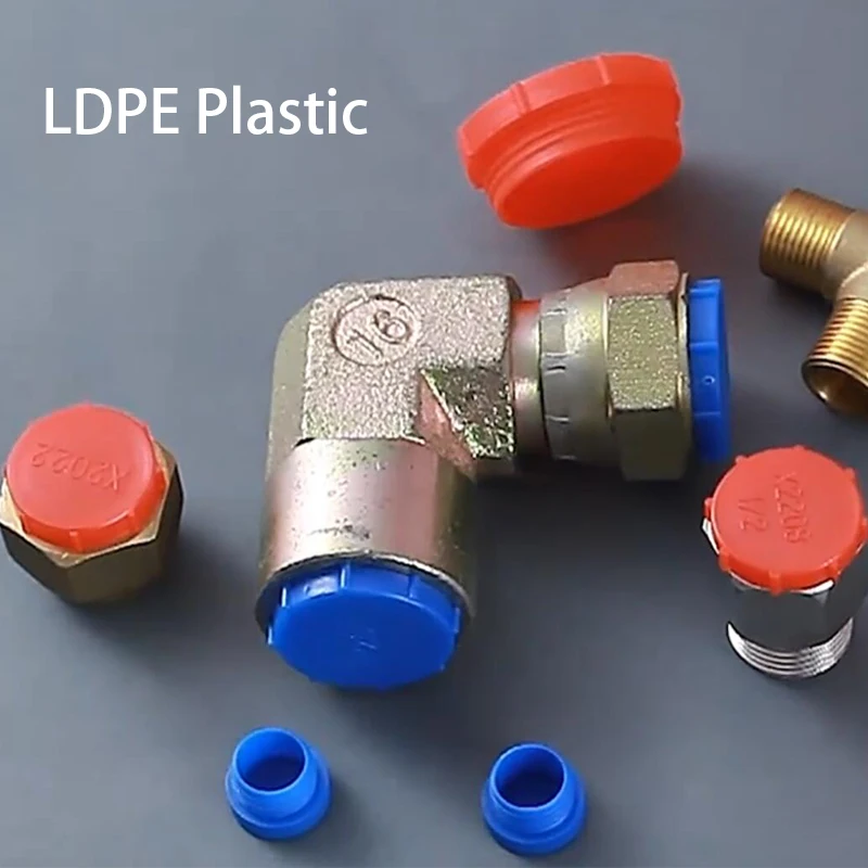 

LD UN7/16 UN3/4 UN7/8 UN1 UN1-11/16 UN2 To UN1-1/2 American Thread Bore PE Plastic Tube Cylinder Pipe Fitting Cover End Cap Plug