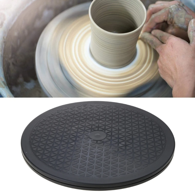 12 inch Pottery Wheel Modelling Platform Double Side Plastic Clay Turntable Model Making Clay Round Rotary Turn Plate pottery wheel ceramic tools spinning turntable