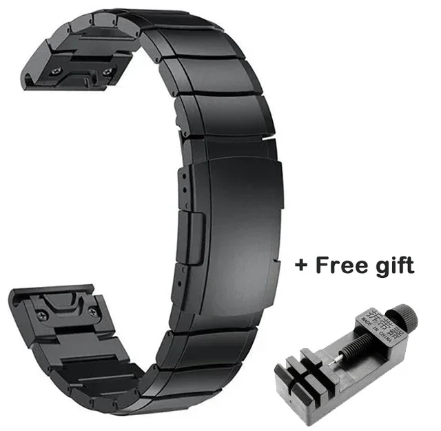 Premium Stainless Steel Watch Band, 20/22/26mm, Universal Fit