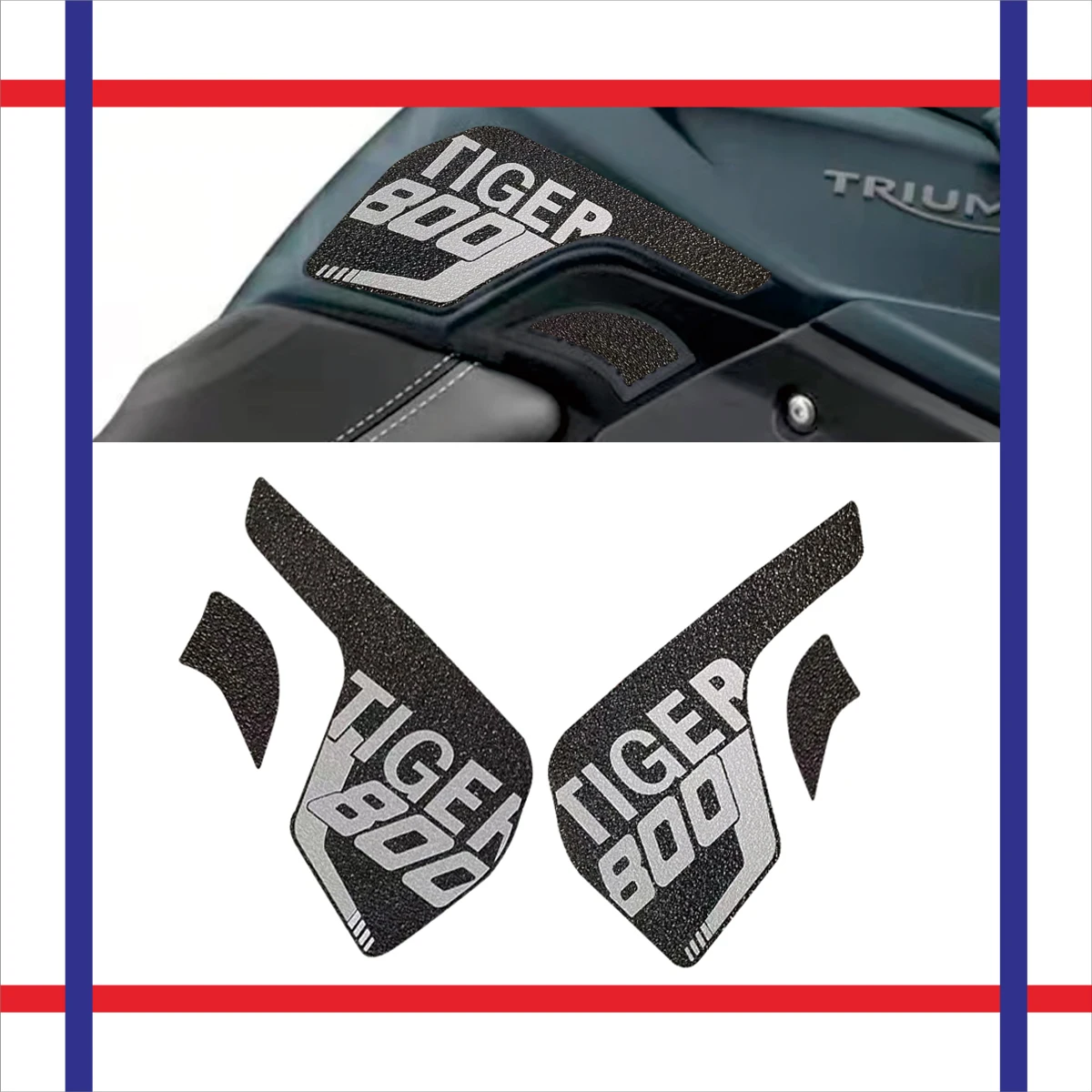 For TRIUMPH TIGER 800 XR XRX XRT 2016-2019 Motorcycle Anti slip Tank Pad 3M Side Gas Knee Grip Traction Pads Protector Sticker