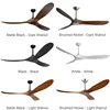 88inch Big Size Wood Ceiling Fan with Remote Control Lights DC Motor 6 Speeds Ventiladores De Techo Con Luces Led 1