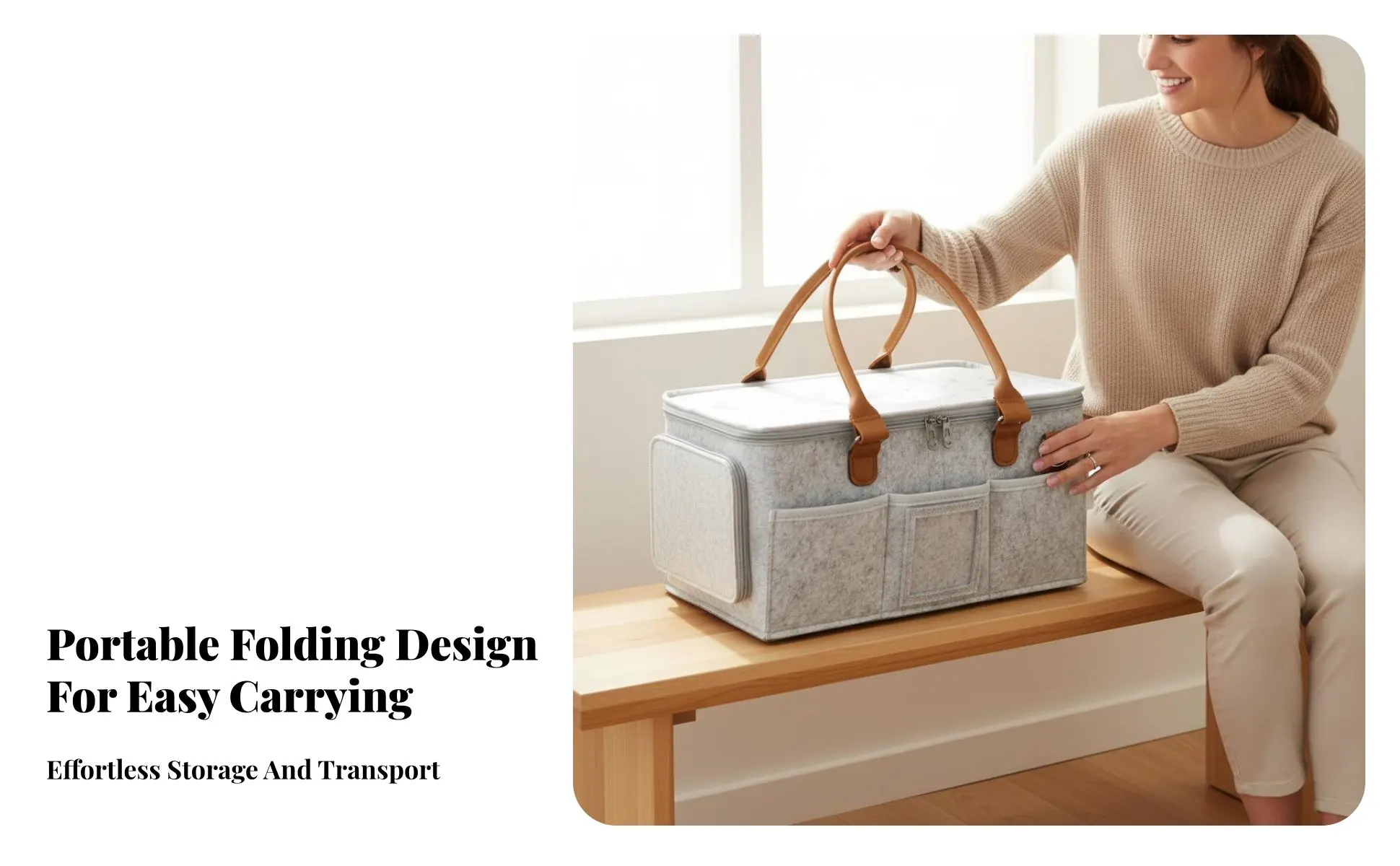 Cloth Diaper Organizer Foldable Baby Diaper Organizer Mommy Bag Organizer Lightweight Portable Changing Table Organizer