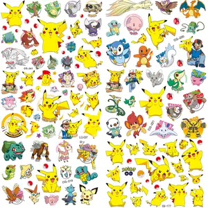 Impermeável Pokémon Tattoo Stickers, Bonito Pikachu Adesivo, Desenhos  animados engraçados, Crianças, Meninas Natal, Presente de aniversário,  recompensa Toy, 12Pcs por Saco - AliExpress