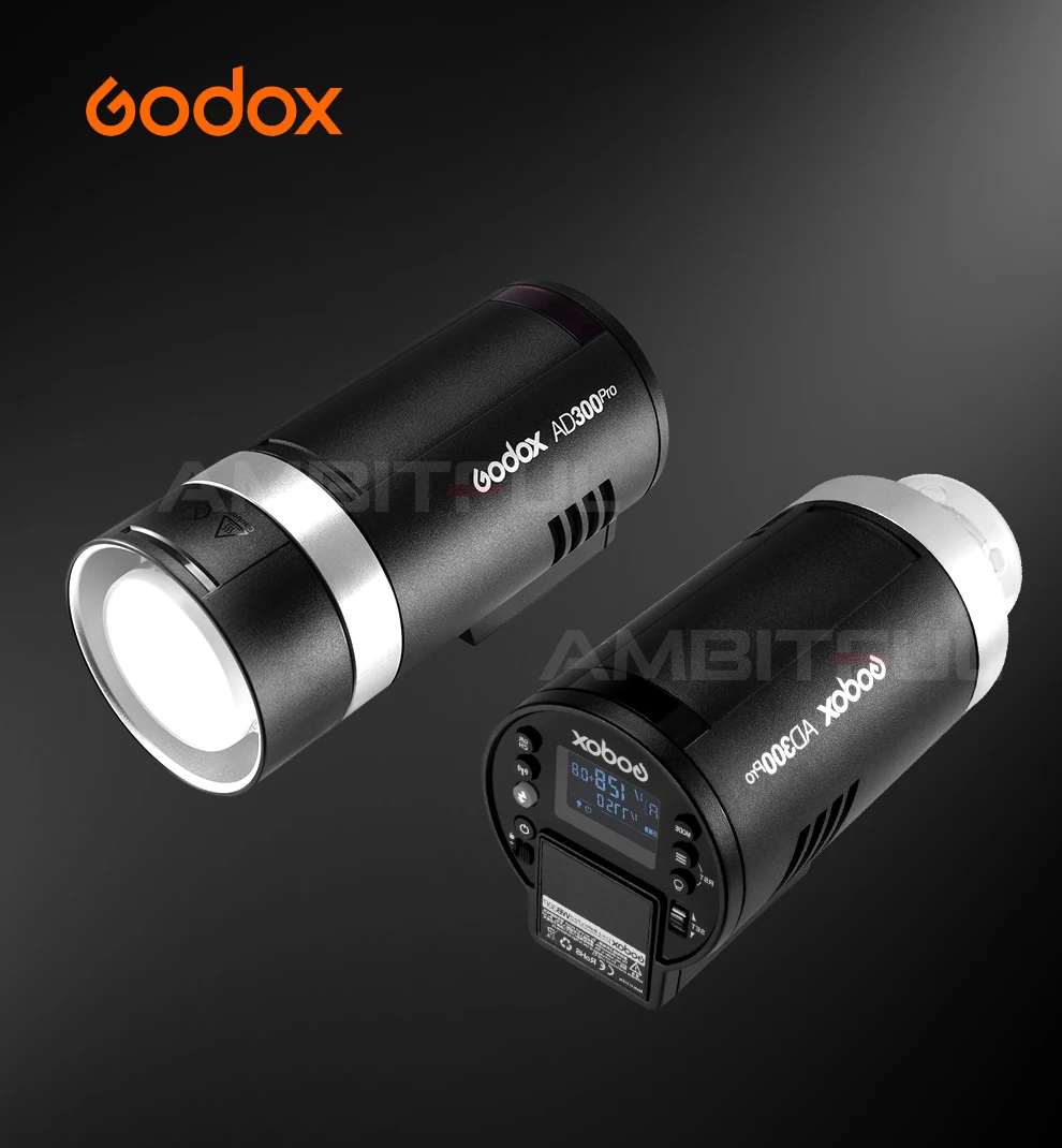 Godox AD300Pro Outdoor Flash Light 300Ws TTL 2.4G 1/8000 HSS with 2600mAh Batter