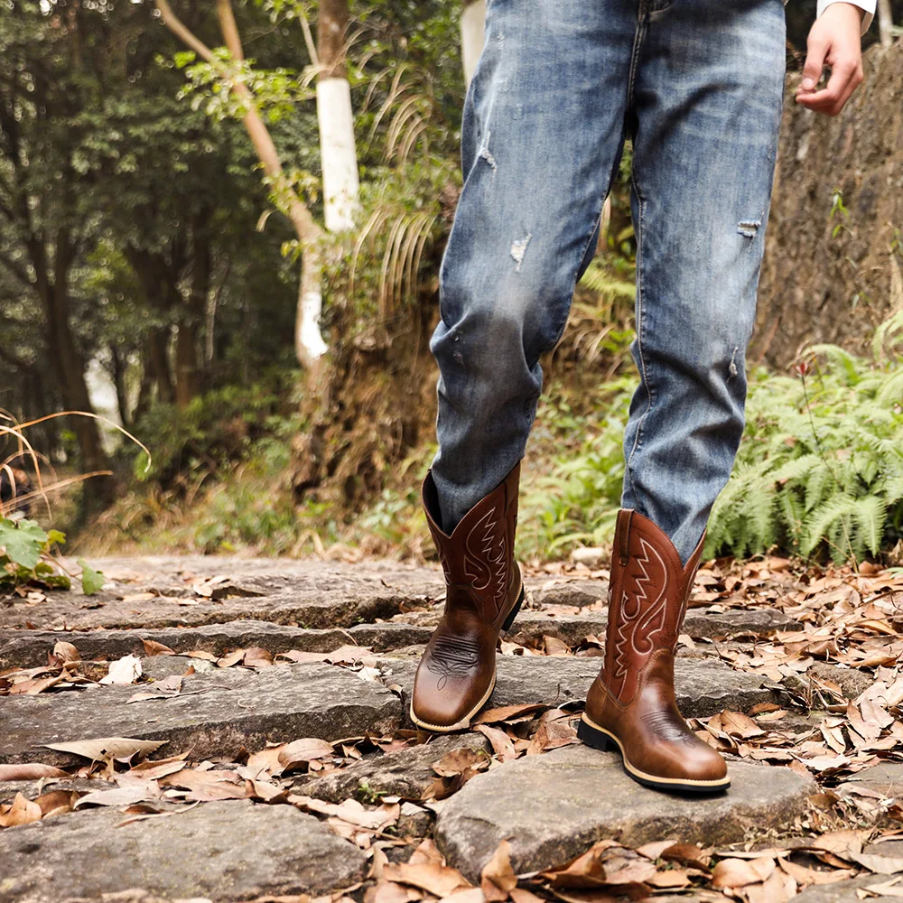 Botas Vaqueras Vestimenta De Cowboy Hombre Jeans Ropa Para Usar