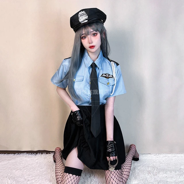 Disfraz de Mujer Policía para hombre