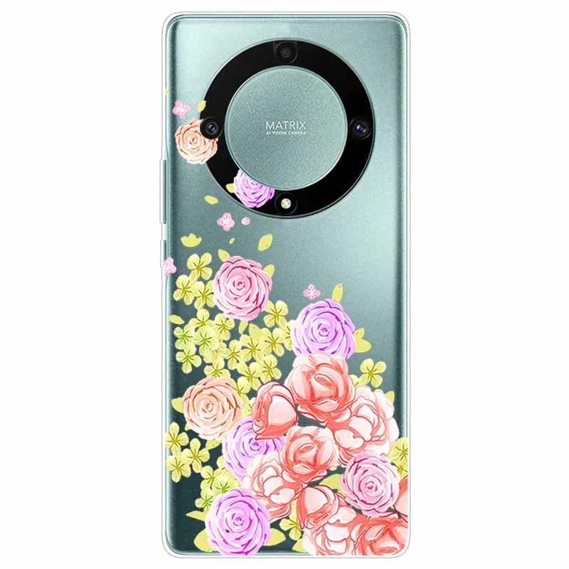 Cartoon Clear Soft Silicone TPU Phone Case for Honor Magic 5 Lite 5G