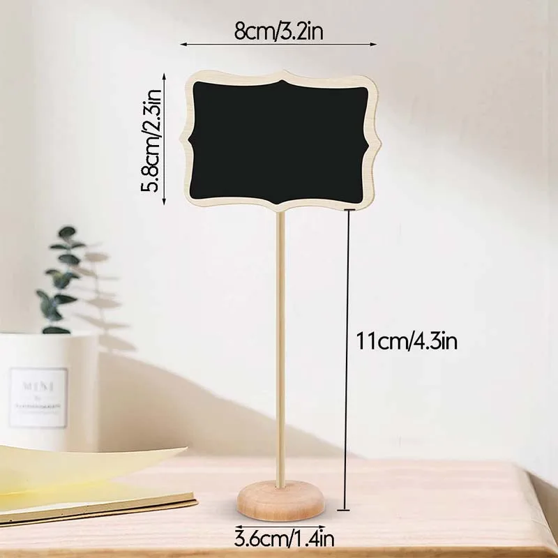 Mini Wooden Chalkboard Wedding Blackboards Message Sign Food Buffet Labels for Wedding Birthday Party Table Place Card 10Pcs place cards,mini chalkboard signs