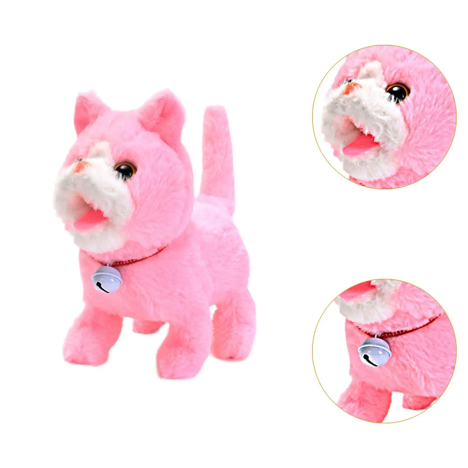 Electric Plush Animal Cat Toy Furry for Bedtime Friend Holiday Birthday Gift