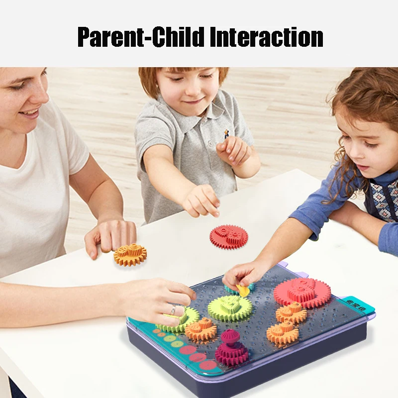 40 가지 도전 논리 퍼즐 기어, 두뇌 사고 훈련, 부모-자녀 상호 작용 장난감, 어린이 IQ 교육 보드 게임