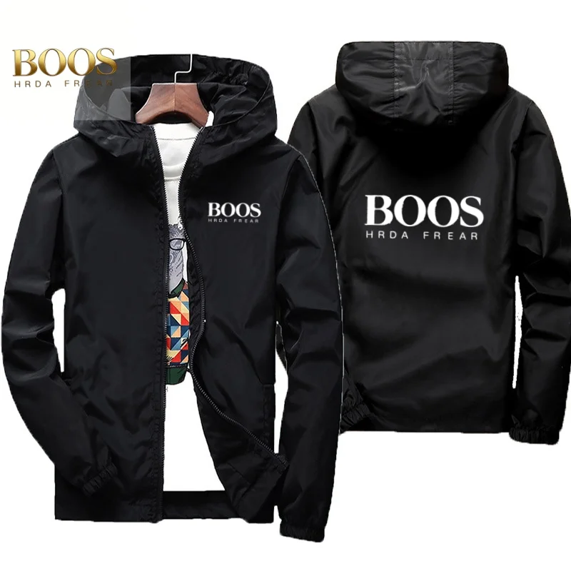 Boos 브랜드 가을 재킷 남성용 방수, 따뜻하고 방풍 캐주얼웨어 야외 방풍 재킷 야외 낚시복