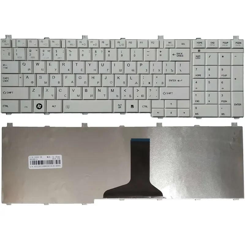 Teclado Preto Russo para Toshiba Satellite Teclado ru L655 L655d C650 C655 C655d C660 C660d C650d L650 C670 L650d L755 Novo - Imagem 2