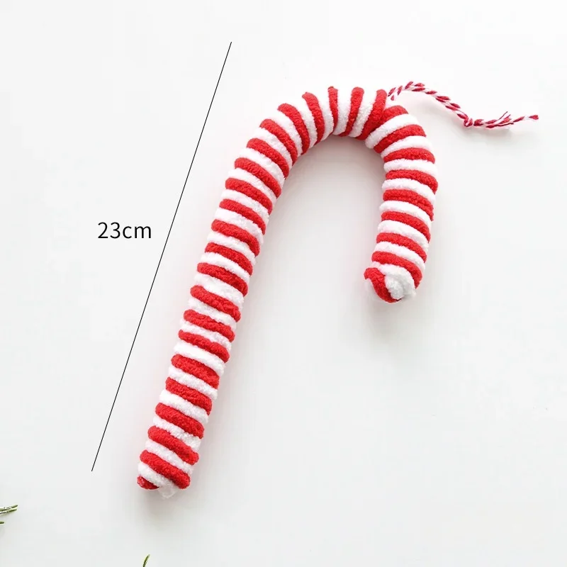 thumbnail image 1 of 1/6 piezas de piruleta navideña con colgante de bastón de caramelo, bola colgante para árbol de Navidad, adornos navideños para el hogar, regalo de Año Nuevo 2024, 1 of 5