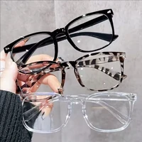 Lunettes à lentilles transparentes carrées minimalistes, barrière de lumière bleue, adaptées à un usage quotidien et décontracté, 1/3 pièces, 15969 1