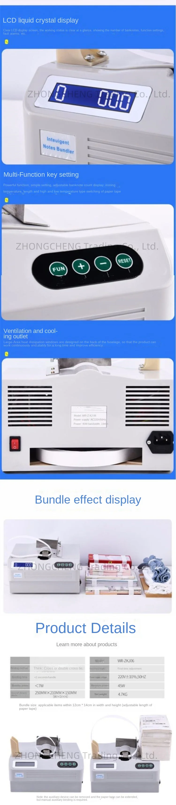 Paper tape baler cross binding machine strapping machine Automatic strapping mac