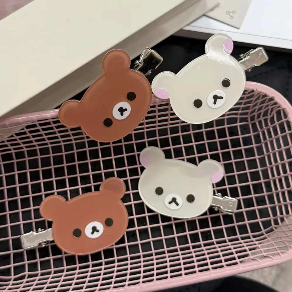 Cute Rilakkuma Korilakkuma Hair Clips for Girls