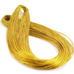 Gold Metallic Jewelry Thread for DIY Braid Bracelets & Hanging Tags (Golden)