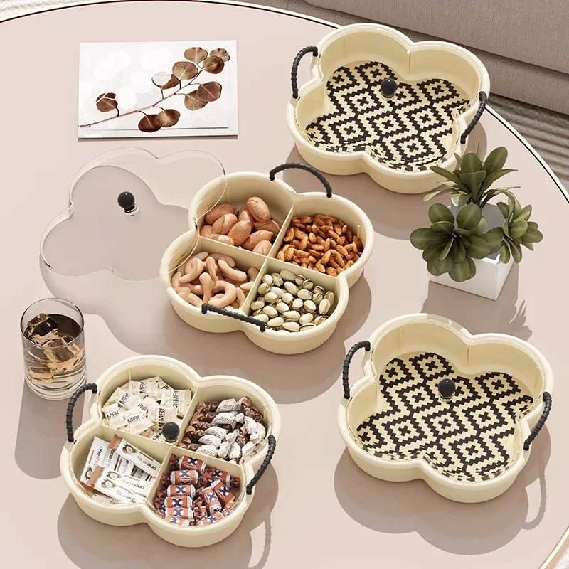 Plastic Snack Tray for Kids Nut Candy Storage Box Organizer Boxes