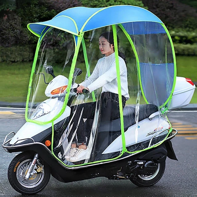 Parapluie étanche pour voiture électrique, pare-pluie pour moto électrique,  pare-soleil, pare-pluie, pare-soleil épais, auvent - AliExpress