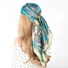 New Silk Scarf and Wrap for Designer Luxury Brand Kerchief Neck Head/Hair Scarves Bandana Handkerchief 90X90CM Headscarf 43