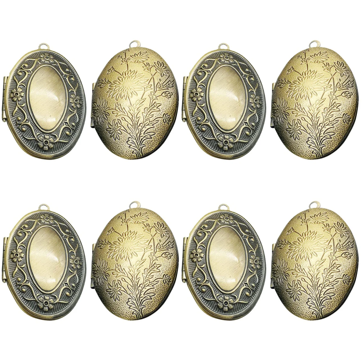 

8 Pcs Necklaces Photo Frame Pendant Locket Picture Ornaments Girl Small for DIY
