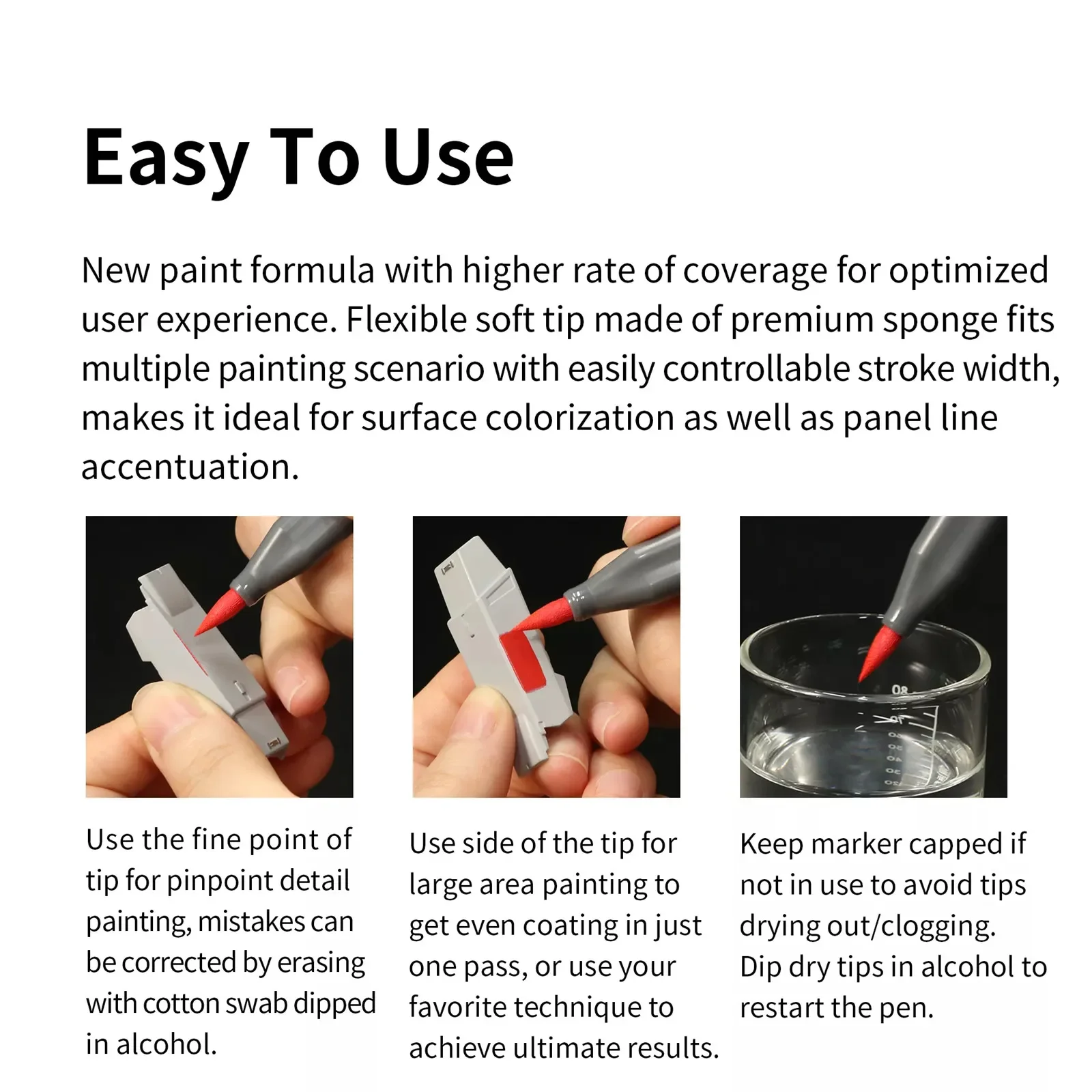 Soft Head Marker DSPIAE Environment-friendly Water-based Up To Base Color Metal Color Marker