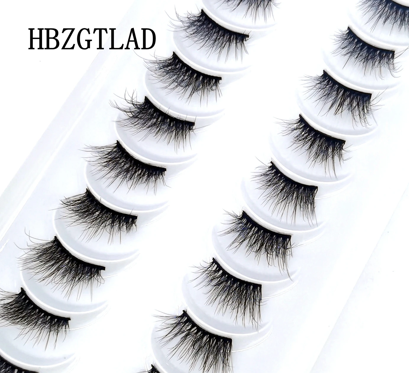 10 Pairs Half Eye Lashes Natural False eyelashes Handmade Faux 3D Mink Lashes Makeup Tools Reusable Eyelash Extension eyelash extensions fake eyelashes eyelash extension eyelash extension lashes false eyelashes eyelash makeup tools