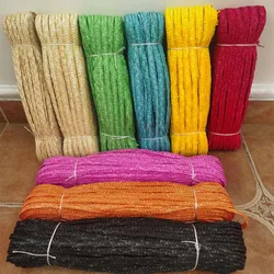Dyed Natural Wheat Straw Braids Beautiful Handmade Weaved Rattan Material For Furniture Table Chair Hat Decoration Diy Crafts