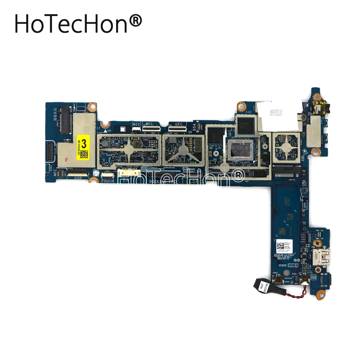 D3J6K-Tablet Motherboard System Board LA-C791P w/ Core M5-6Y57 for Dell Latitude 11 (5175) Tablet