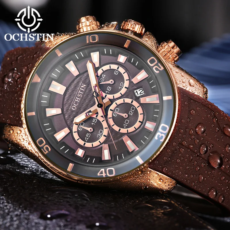 Hot OCHSTIN 2024 Creative Nylon Collection Personalized Fun Men's Quartz Watch Multifunction Quartz Movement Wristwatch
