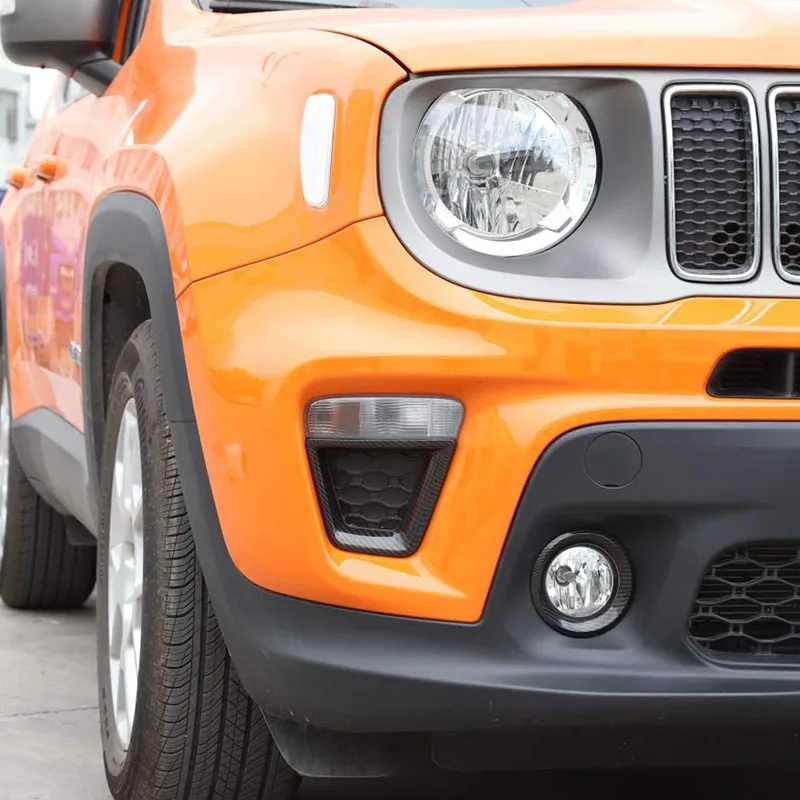 Jeep Renegade 2019 용 전면 안개등 커버 트림 ABS 안개등 장식 커버 트림 자동차 액세서리
