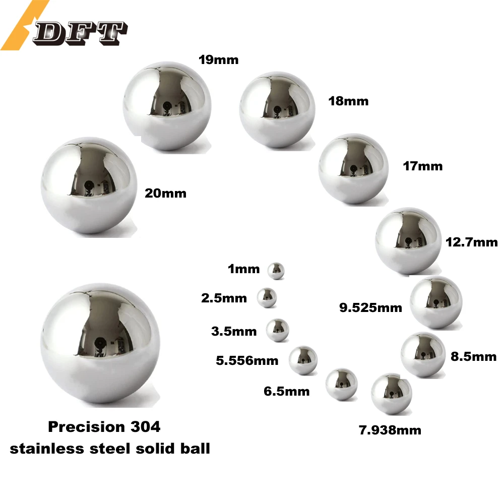 304 Stainless Steel Solid Ball 1mm 2.5 3.5 5.5 6.5 7.9 8.5 9.5 20mm
