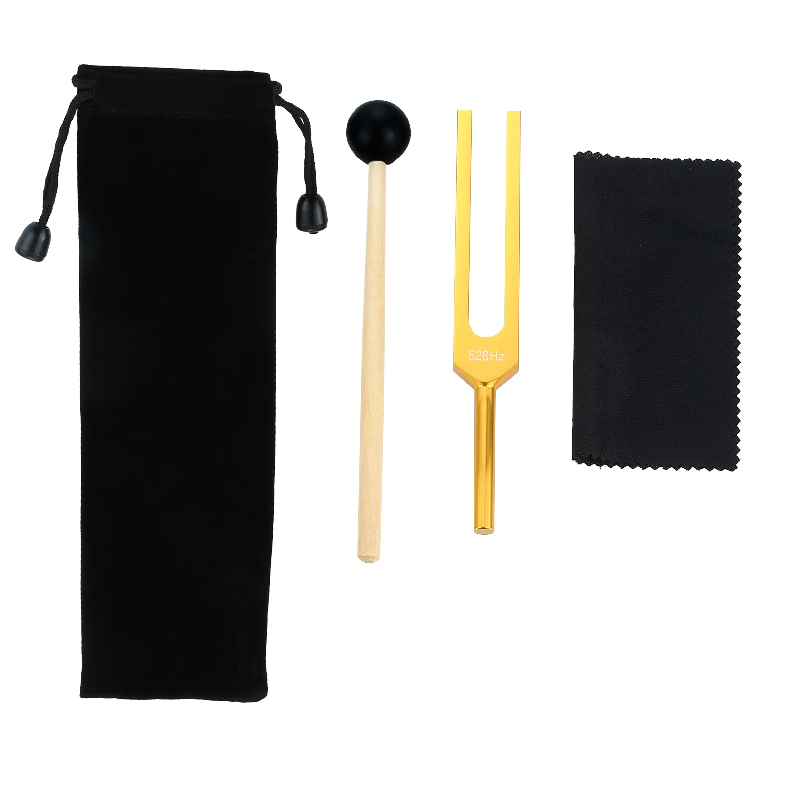 

528 Hz Tuning Forks For Healing DNA Repair Healing and Perfect Healing Musical Instrument w/ Cleaning Cloth and Silicone Hammer