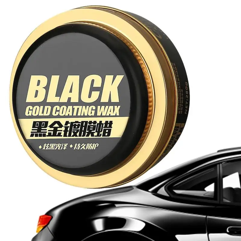 

9 Oz Protective Car Solid Wax Car Wax Cleaner Black Gold Coating Wax With Sponge Glazing Drive Water Maintenance Wax