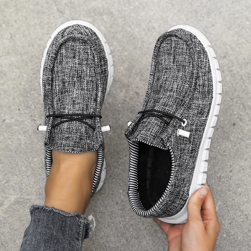 Women Shoes Summer Autumn Comfortable Casual Canvas Shoes Flat Loafers